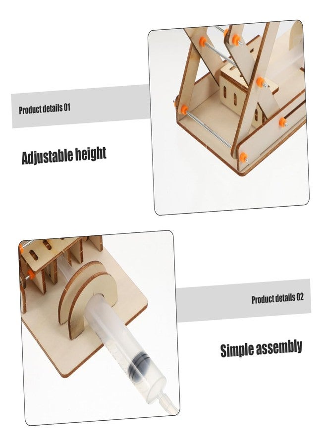 SAMVARDHAN Hydraulic Scissor Lift Model Kit - DIY Wooden Science Project with Syringe & Tube | Educational Physics Toy for Kids Learning, School Projects & Engineering Experiments - Image 5